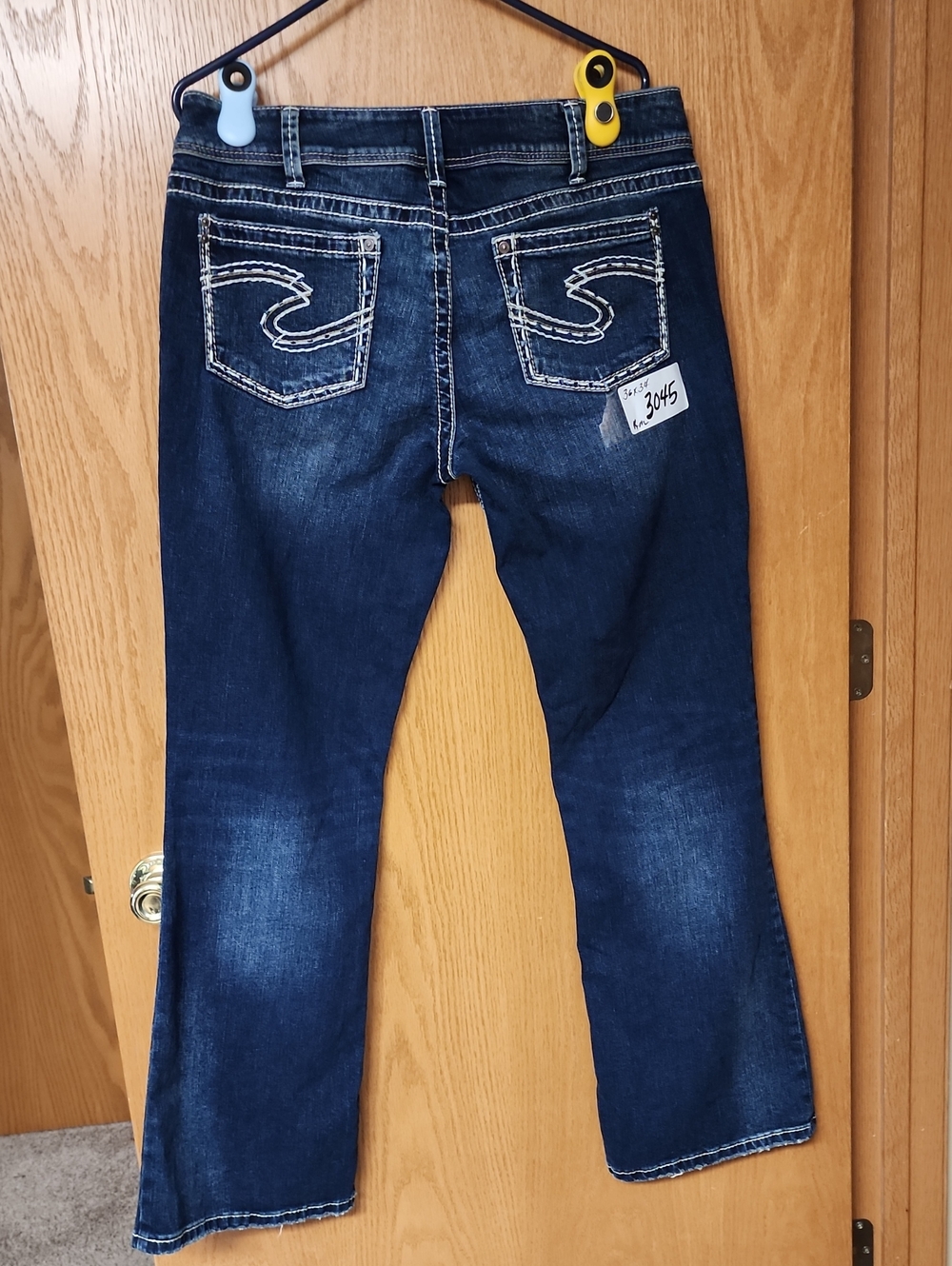 Silver Suki Jeans womens Dark Blue Bootcut Denim 36x34 number 3045